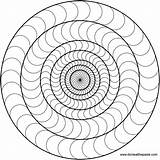 Coloring Pages Swirl Mandala Comments sketch template