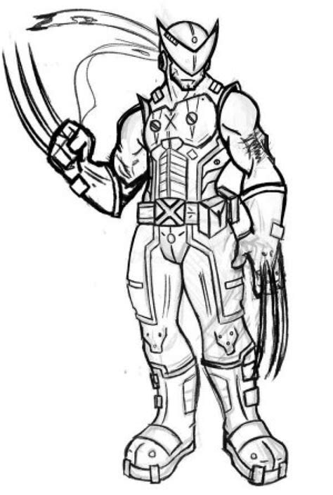 kids printable wolverine coloring pages   cixto