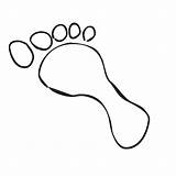 Foot Cartoon Clipart Clip Cliparts Parts Library sketch template