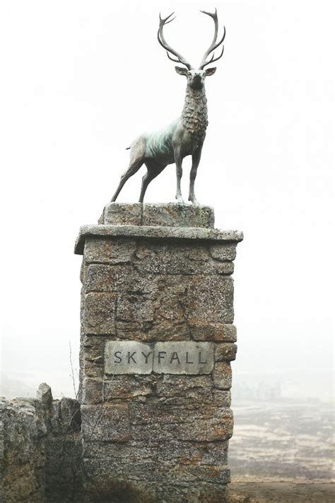 deer scotland statue james bond  skyfall stag upwithbirds