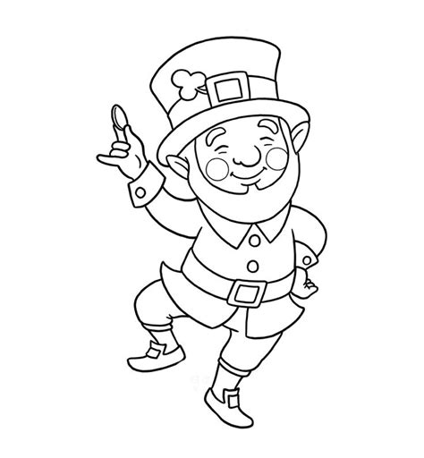 girl leprechaun coloring pages