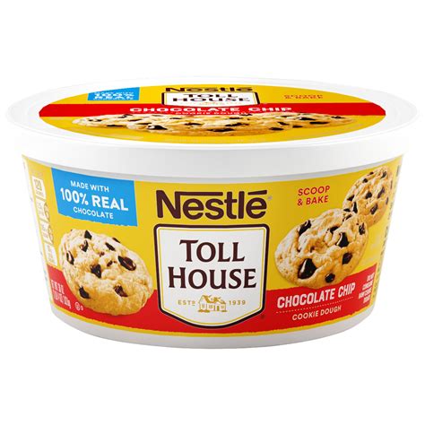 nestle toll house chocolate chip cookie dough  oz tub walmartcom