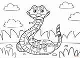 Coloring Pages Rattlesnake Printable Drawing sketch template