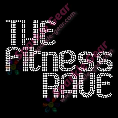 fitness rave bling transfers  sparkle gear