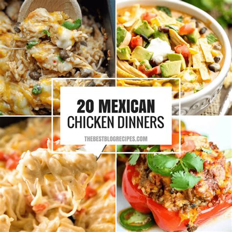 20 Easy Weeknight Mexican Chicken Dinner Recipes