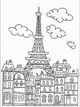 Coloring France Pages Paris Getcolorings sketch template