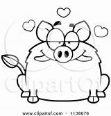 Boar Cartoon Clipart Coloring Thoman Cory Vector Outlined Royalty Wild 2021 sketch template