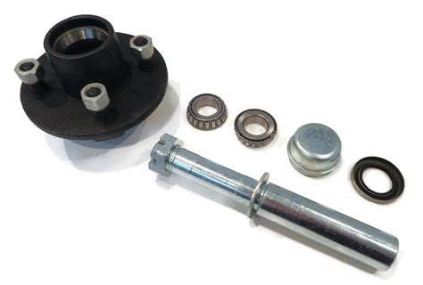 trailer axle kit assembly     bolt idler hub   bt spindle ebay