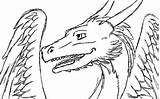 Saphira Lineart Eragon sketch template