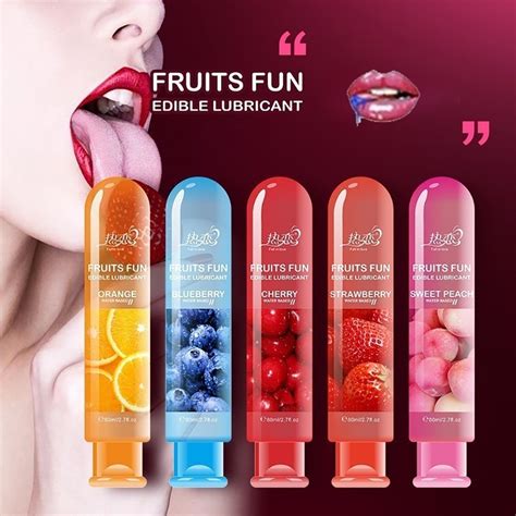 Adult Sexual Body Smooth Edible Fruity Lubricant Gel Flavor Sex Health
