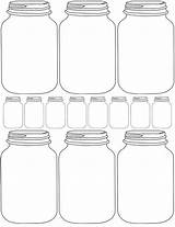 Jar Mason Printable Template Jars Printables Templates Clipart Gift Tags Paper Invitation Labels Blank Label Diy Gifts Transparent Tag Cards sketch template