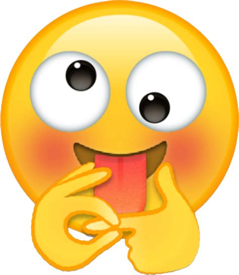 sticker emoji emoticon sex dizzy yellow tongue custom imagenes de