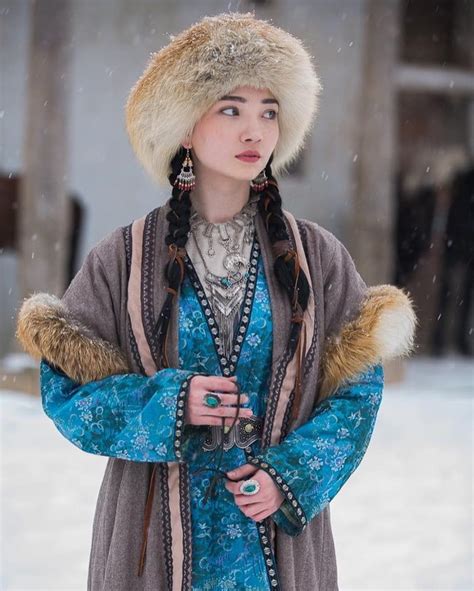 kazakhstani woman  traditional clothing   traditional