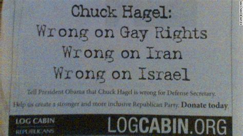 log cabin republicans hit chuck hagel  ny times ad photo towleroad gay news