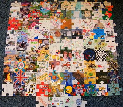 community puzzle creating artwork design puzzle blank puzzle pieces