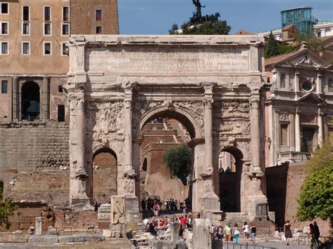 rome architecture italy  arch  septimius severus  world