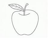 Apples Crafts Coloringhome sketch template