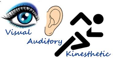 visual auditory kinesthetic vak learning styles model