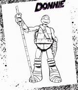 Donnie Tmnt Colouring Mikey sketch template