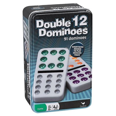 double twelve color dot dominoes  cardinal   domino dominoes set dots