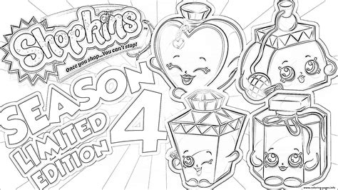 shopkins season  limited edition coloring pages printable