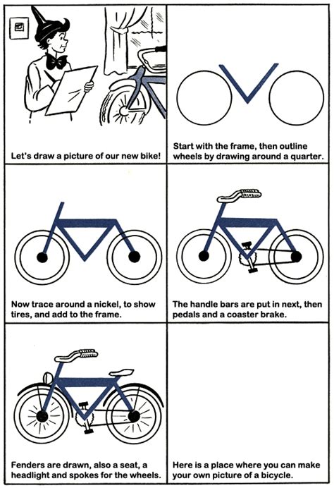 draw  bicycle purple kitty