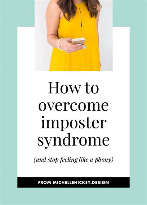 how to overcome imposter syndrome and stop feeling like a phony