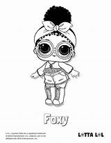 Lol Coloring Pages Doll Foxy Dolls Printable Rocker Angel Kids Sheets Surprise Colouring Rocks Color Print Choose Board sketch template
