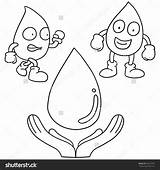 Water Save Drawing Conservation Getdrawings Draw sketch template