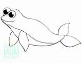 Beluga Whale Printable sketch template
