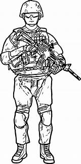 Soldier Printable sketch template