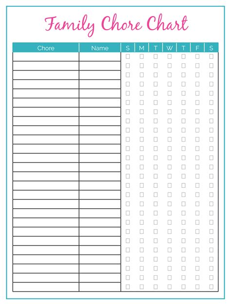 monthly chore chart printable templates printablee  vrogue