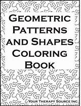 Geometric Shapes Coloring Book Patterns Cart sketch template