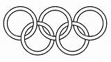 Olympic Rings Coloring Pages Drawing Olympics Colour Flag Colouring Ring Color Colors Craft Clipart Olympische Games Pic Logo Clip Winter sketch template