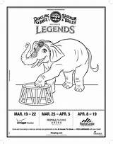 Bros Bailey Barnum Ringling Legends Presents Elephant Coloring Tickets Win Today Visit Find sketch template