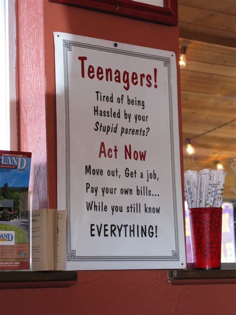 funny sign teenagers