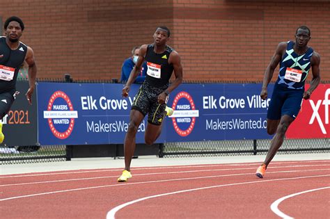 jacksonville atl erriyon knighton breaks  bolt record track