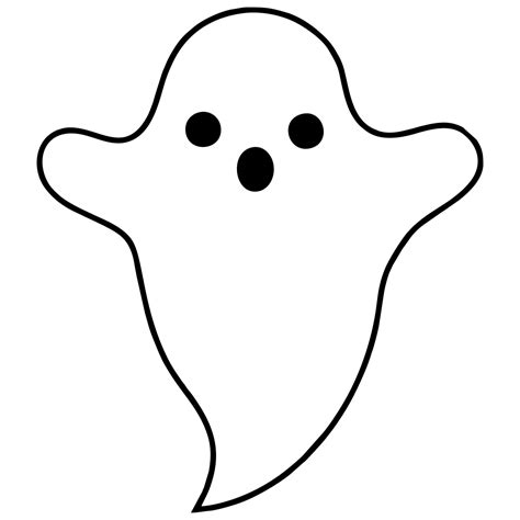 halloween printable ghost template     printablee