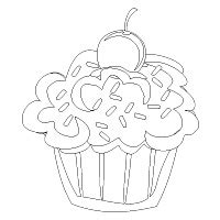pin  aminta young  school ideas coloring pages cupcake coloring