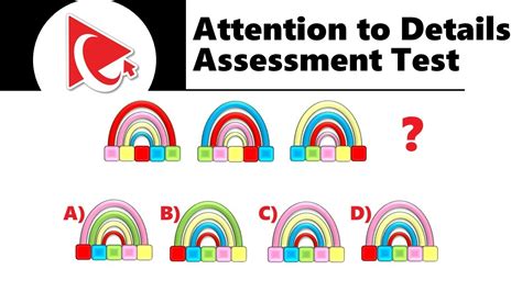 attention  details assessment test youtube