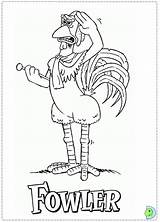 Dinokids Coloring Chicken Run Close sketch template