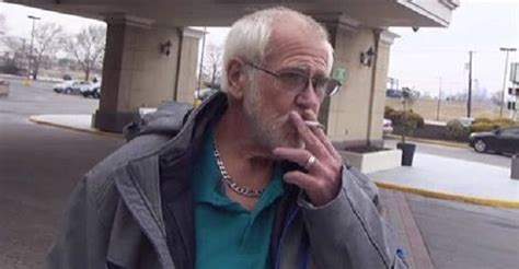 even this angry grandpa loses his macho exterior when he gets this surprise