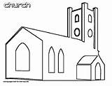 Church Coloring Pages Template Print sketch template