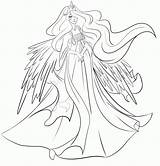 Celestia Coloring Princess Pony Little Pages Luna Human Drawing Printable Print Getdrawings Getcolorings Color Popular Coloringhome sketch template