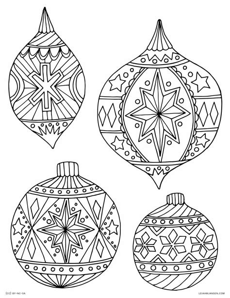 printable christmas ornament patterns  printable