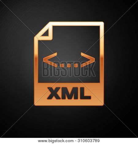 gold xml file vector photo  trial bigstock