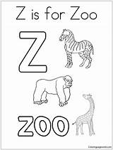 Letter Coloring Zoo Pages Color Online Education Printable Kids Coloringonly Alphabet Words Print Coloringpagesonly sketch template