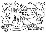 Birthday Happy Coloring Pages Printable Kids Sheet Coloringme Color sketch template