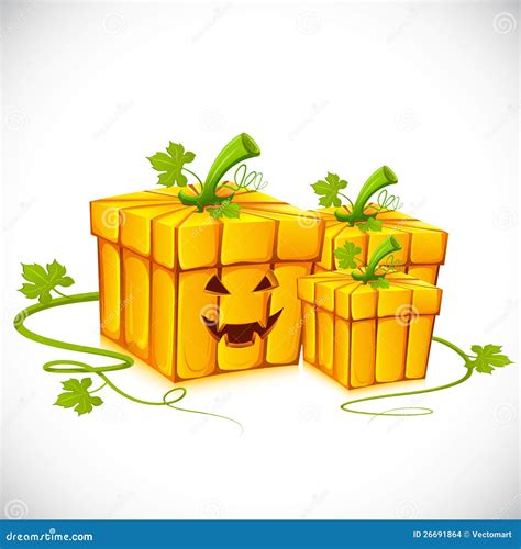 halloween gift stock vector illustration  holiday