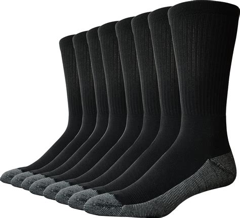sock crew mens  pair pack crew work socks  cushion sole arch support  mesh